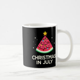 Christmas In July With Watermelon Tree For Summer Coffee Mug