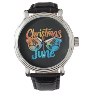 Christmas In June Sunglasses Funny Summer Vacation Watch