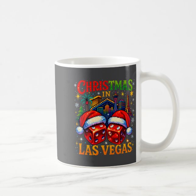 Christmas In Las Vegas Funny Holiday Design Long S Coffee Mug (Right)