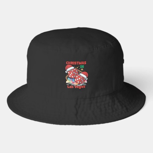 Christmas in Las Vegas Holiday Vibes Bucket Hat