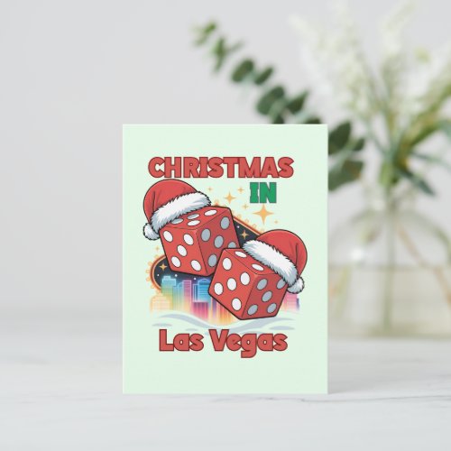 Christmas in Las Vegas Holiday Vibes Postcard