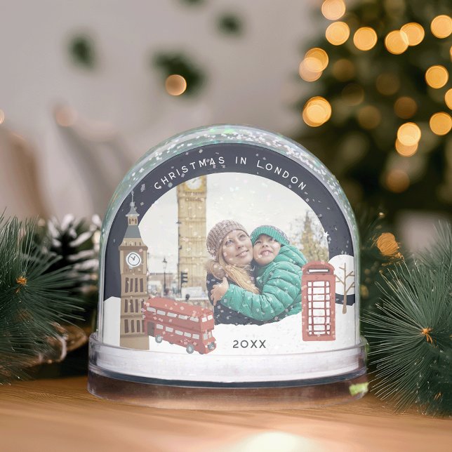 Christmas in London Keepsake Photo Snow Globe (Creator Uploaded)