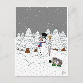 Christmas in Magic Tree Wood Holiday Postcard