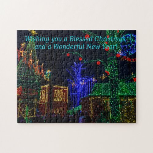 Christmas In Midtown Greetings Jigsaw Puzzle