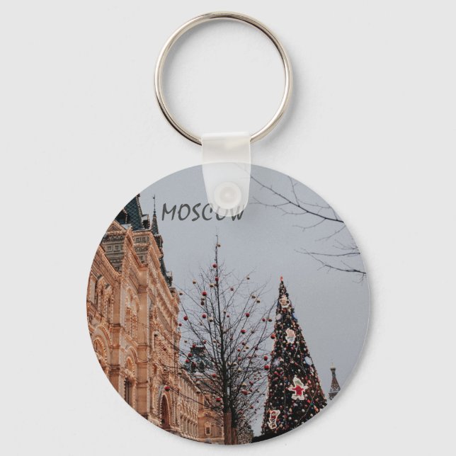 Christmas in Moscow        Keychain (Front)