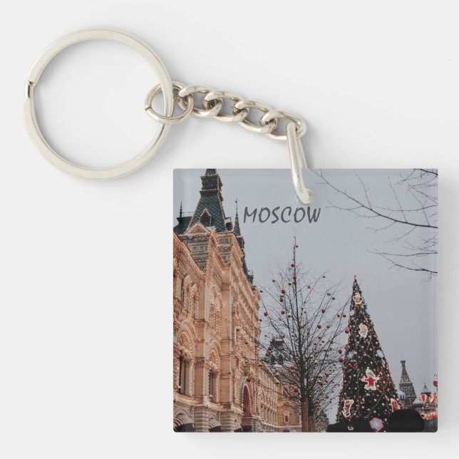Christmas in Moscow       Keychain (Front)