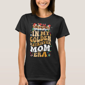 Christmas In My Golden Retriever Era Dog Mom xmass T-Shirt