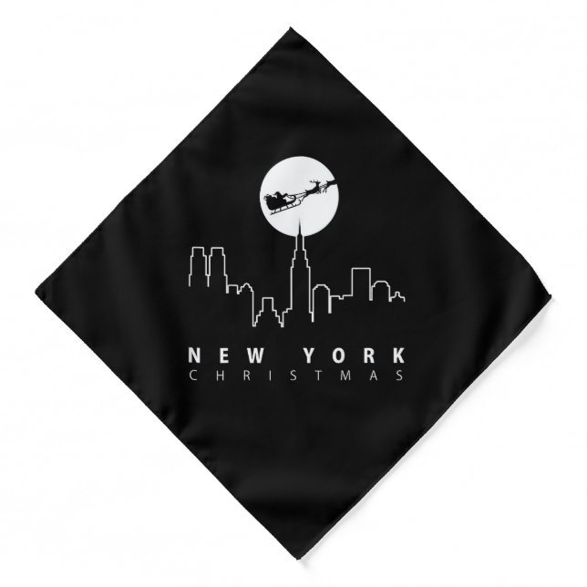 Christmas in New York City Bandana (Front)