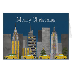 Christmas in New York City Customizable  Cards