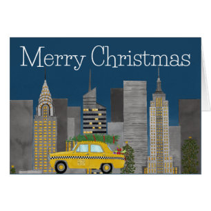 Christmas in New York City Customizable  Cards