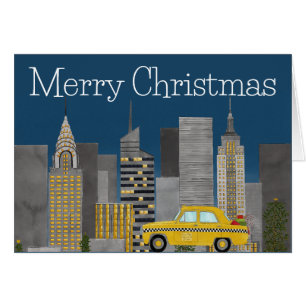 Christmas in New York City Customizable  Cards