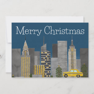 Christmas in New York City Customizable Holiday Card