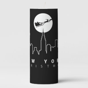 Christmas in New York City Pillar Candle