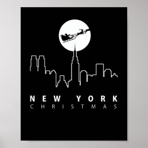 Christmas in New York City Poster