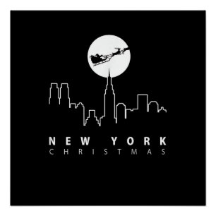 Christmas in New York City Poster