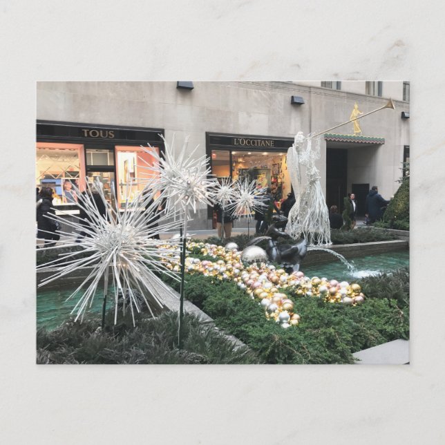 Christmas in New York City Rockefeller Center Card (Front)