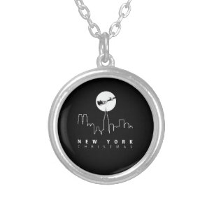 Christmas in New York City Silver Plated Necklace