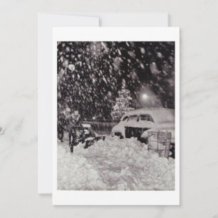 Christmas in New York City Vintage 1950s Holiday Card