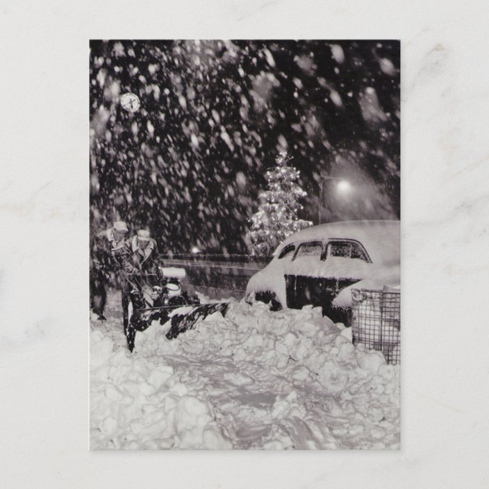 Christmas In New York City Vintage 1950s Holiday Postcard Zazzle Com