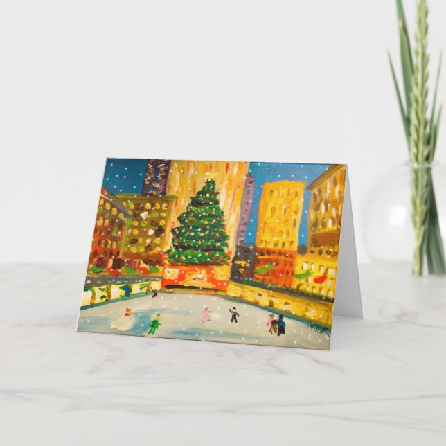 Christmas in New York Greeting Card (Front)