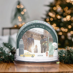 Christmas in New York Keepsake Photo Snow Globe