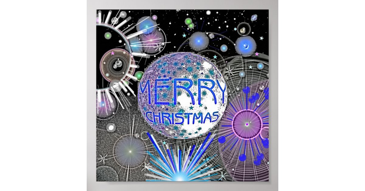 Christmas in Outer Space Poster