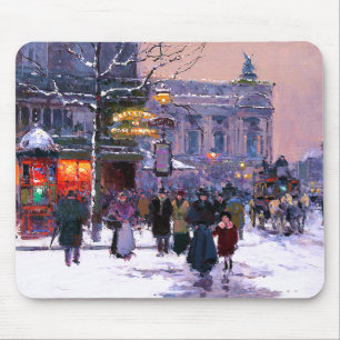 Christmas in Paris. Christmas Gift Mouse Pad