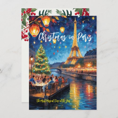 Christmas In Paris Greeting Card