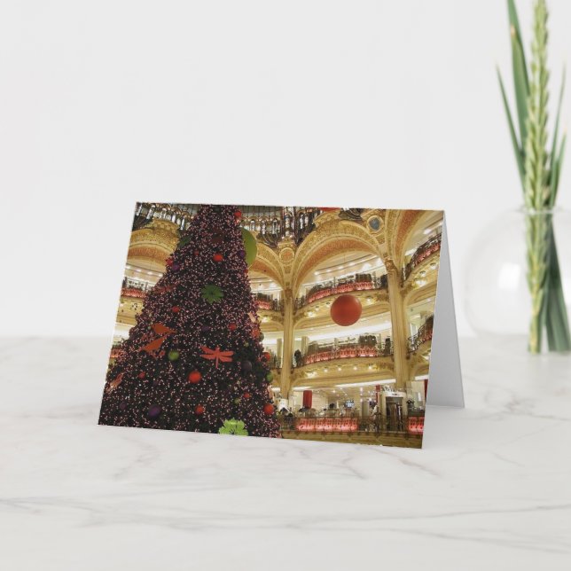 Christmas in Paris Greeting/Note Card (Front)