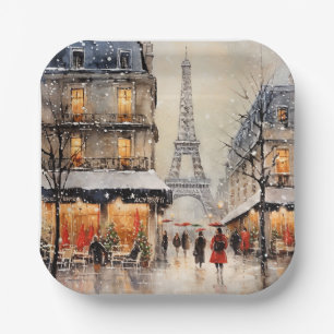 Christmas in Paris, Paper Plates