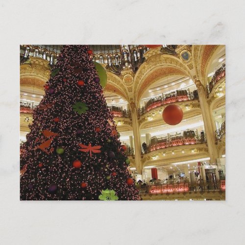 Christmas in Paris Postcard