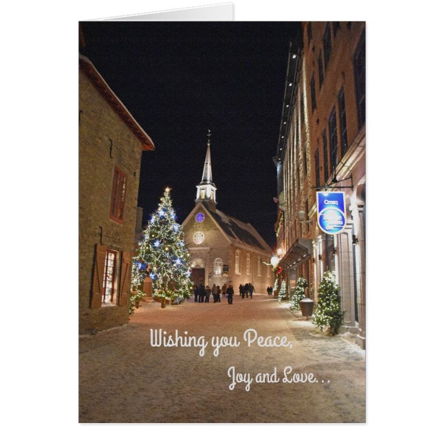 Christmas in Quebec City Cards (Front)
