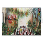 CHRISTMAS IN QUEBEC CITY original watercolour