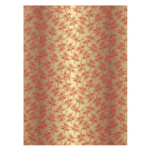 Christmas in red & gold tablecloth