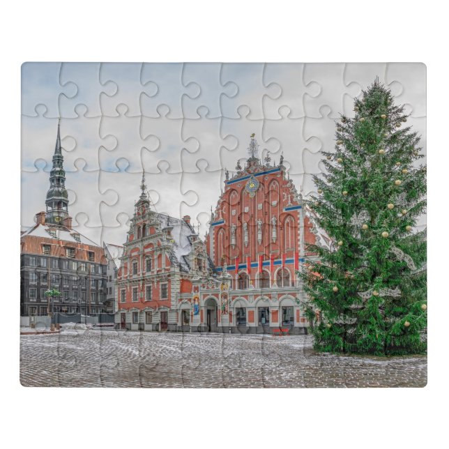 Christmas in Riga Latvia Jigsaw Puzzle (Puzzle Horizontal)