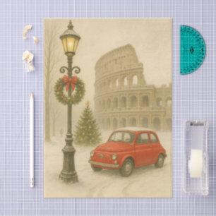 Christmas in Rome Italy – Holiday Art, Christmas Tissue Paper