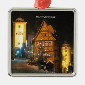 CHRISTMAS in ROTHENBURG GERMANY Metal Ornament