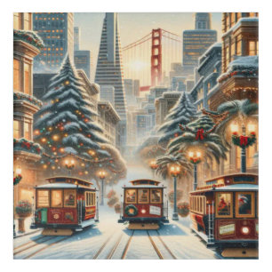 Christmas in San Francisco – Golden Gate Acrylic Print