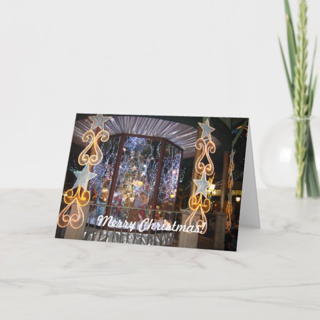 Christmas in San Juan Puerto Rico design by Galina Holiday Card (Front)