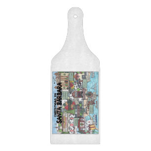 Christmas in Santa Barbara  Cutting Board