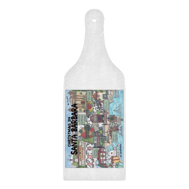 Christmas in Santa Barbara  Cutting Board (Front)