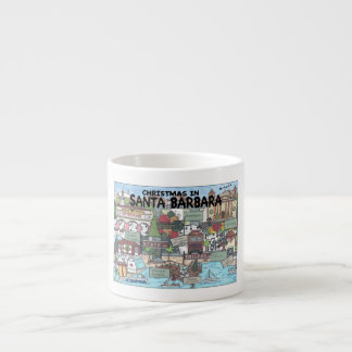 Christmas in Santa Barbara  Espresso Cup