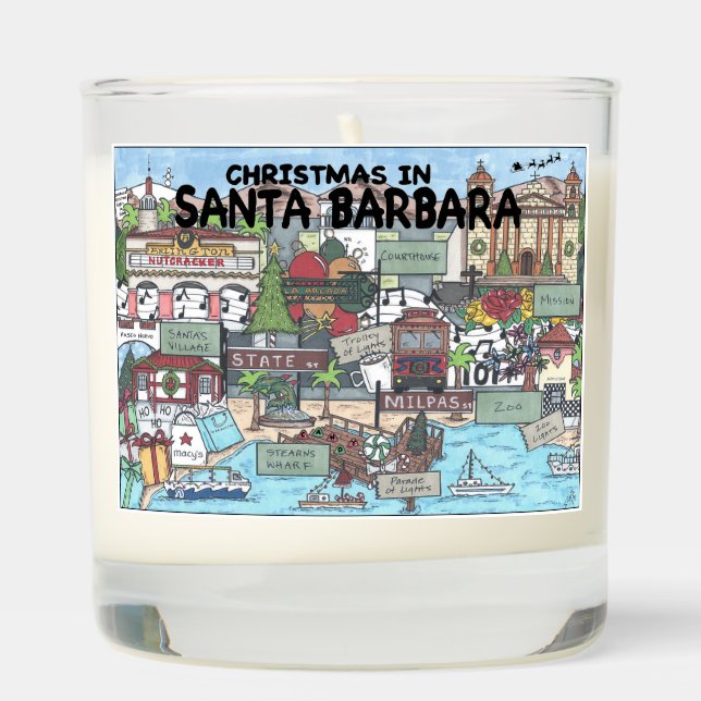 Christmas in Santa Barbara Scented Candle (Right)