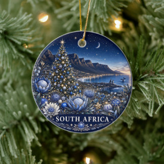 Christmas in South Africa Scenic Keepsake Ceramic Ornament