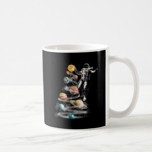 Christmas in Space Solar System Astronaut Invitati Coffee Mug