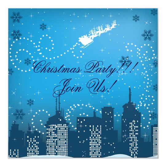 Christmas In The City Custom Products Invitation