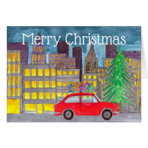 Christmas in the City Customizable Cards