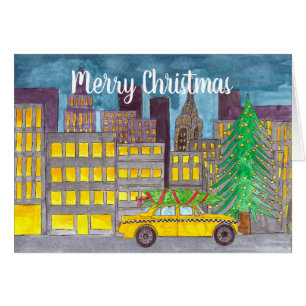 Christmas in the City Customizable  Cards