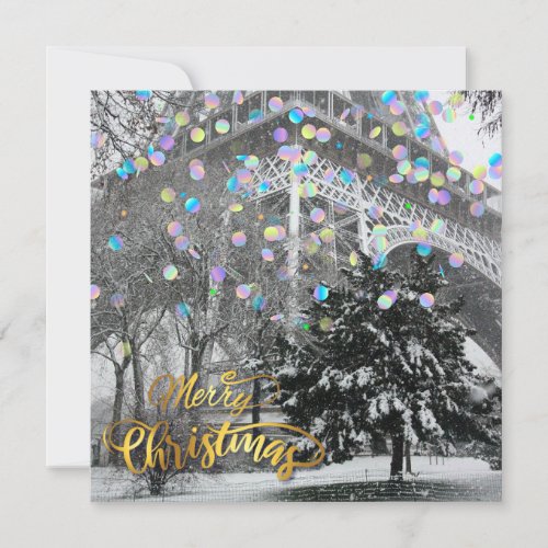 Christmas in the city Flat Card