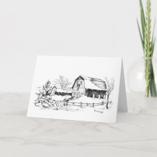 Christmas in the Country Holiday Card